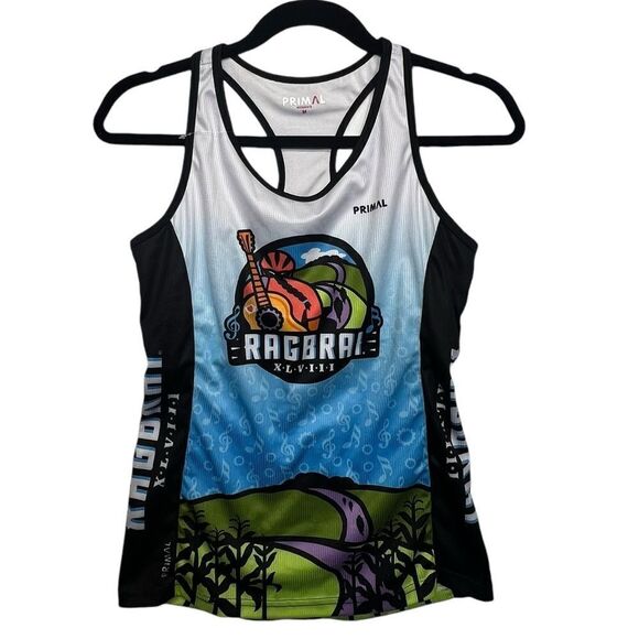 NWOT PRIMAL RAGBRAI XLVIII WOMEN'S CYCLING JERSEY MULTICOLORED SIZE M - Picture 1 of 15